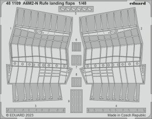 Eduard 481109 A6M2-N Rufe landing flaps EDUARD 1/48