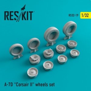 RESKIT RS32-0019 A-7 Corsair II (D) wheels set 1/32