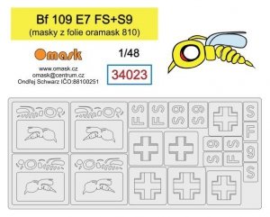 Omask 34023 Bf 109 E7 (S9+FS) 1/48