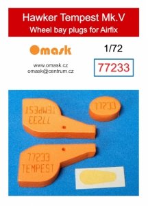 Omask 77233 Hawker Tempest Mk.V wheel bay plugs (for Airfix) 1/72