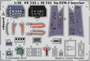 Eduard FE735 Su-22M-4 interior 1/48 SMER