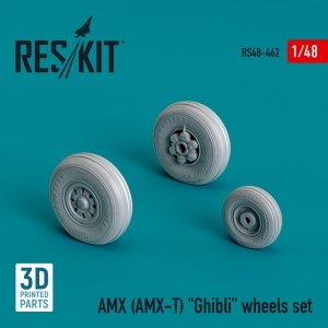 RESKIT RS48-0462 AMX (AMX-T) Ghibli wheels set (3D Printed) 1/48