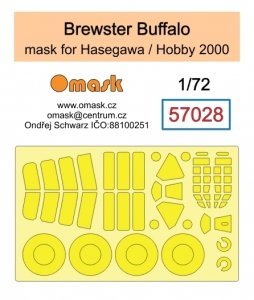 Omask 57028 Brewster Buffalo mask (for Hasegawa / Hobby 2000) 1/72