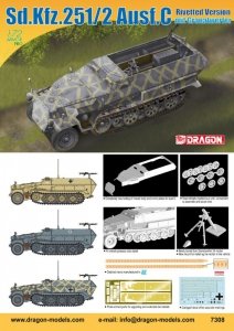 Dragon 7308 Sd.Kfz.251/2 Ausf.C Rivetted Version mit Granatwerfer (1:72)