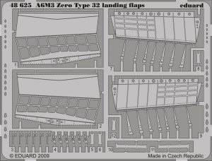 Eduard 48625 A6M3 Zero Type 32 landing flaps HASEGAWA 1:48