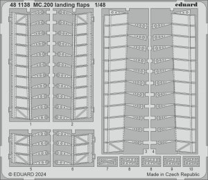 Eduard 481138 MC.200 landing flaps ITALERI 1/48