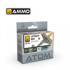 AMMO by Mig Jimenez 20910 ATOM Luftwaffe WWII Early Colors 4x20ml
