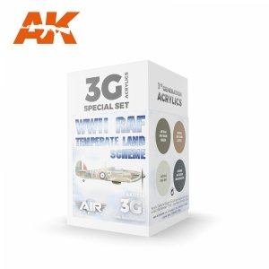 AK Interactive AK11724 WWII RAF TEMPERATE LAND SCHEME 4x17 ml