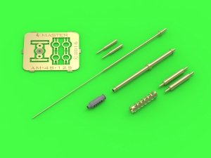 Master AM-48-125 AH-64 Apache - M230 Chain Gun barrel (30mm), Pitot Tubes and tail antenna (resin, PE and turned parts) 1:48