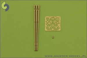 Master AM-35-001 M197 - Three-barrelled rotary 20mm cannon - turned barrels with etched barrel clamps (1:35)