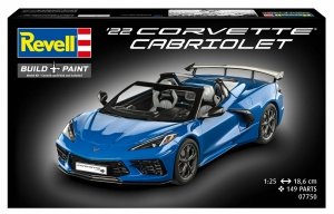 Revell 67750 Model Set 1/25 Corvette C8 Cabriolet 1/25