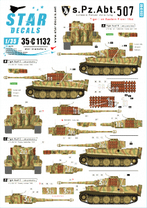 Star Decals 35-C1132 s.Pz.Abt. 507 Tiger I. 1/35