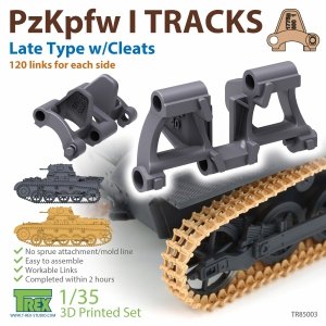 T-Rex Studio TR85003 PzKpfw I Tracks Late Type w/Cleats for Ausf.A/B 1/35