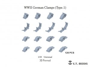 E.T. Model P35-277 WWII German Clamps (Type.1) 1/35
