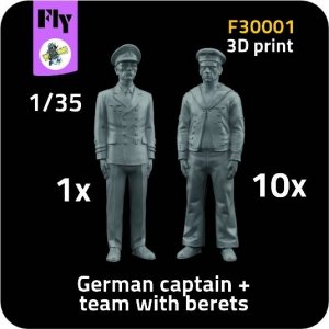 Fly F30001 1x German captain + 10x sailor figures with berets 1/35