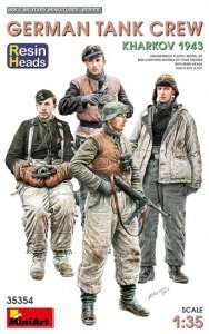 MiniArt 35354 German Tank Crew Kharkov 1943 (Resin Heads) 1/35