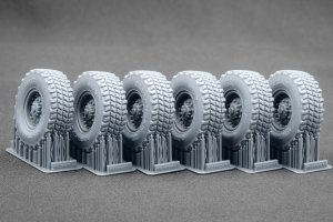 ScaleX WM 35025S Himars CTIS Sagged wheel set (for Foreart) 1/35