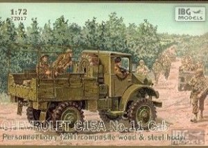 IBG 72017  Chevrolet C15A No.11 Cab Personnel Lorry 1/72
