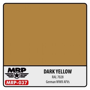 MR. Paint MRP-037 Dark Yellow RAL 7028 WWII German AFV 30ml