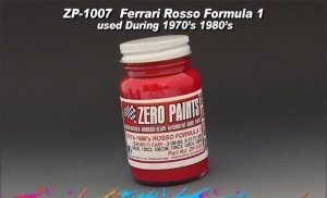 Zero Paints ZP-1007-70 Ferrari - Rosso Formula 1 - 1970-1980 60ml