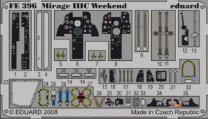 Eduard FE396 Mirage IIIC Weekend EDUARD 1/48