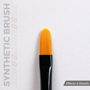 AK Interactive AKB016 AK SYNTHETIC BRUSH – FILBERT 6