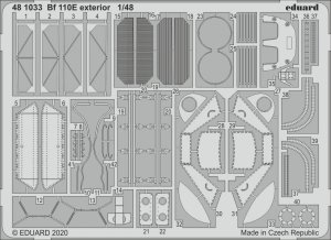 Eduard 481033 Bf 110E exterior 1/48 DRAGON