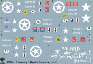 ToRo Model 35D14 - Polish Sherman tanks - 1st Polish Armoured Division, NWE 1944-45 vol.2 1/35