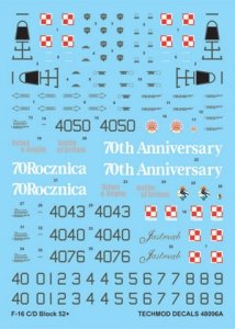 Techmod 48096 - General Dynamics F-16C/D Block 52+ (1:48)