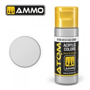 AMMO of Mig Jimenez 20123 ATOM COLOR Cold Gray 20ml