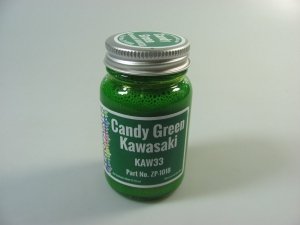 Zero Paints ZP-1018KAW33 CANDY GREEN for Tamiya Kawasaki Ninja ZX-12R Kit 60ml
