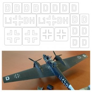 Omask 34010 Bf 110 C (for Eduard 8201, marking E) 1/48