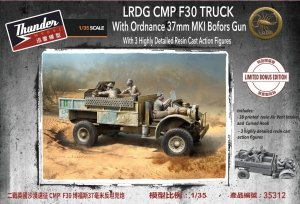 Thunder Model 35312 LRDG CMP F30 Truck w/ Ordnance 37 mm MKI Bofors Gun - Limited Bonus Edition 1/35