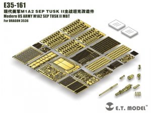 E.T. Model E35-161 Modern US ARMY M1A2 SEP MBT TUSK II (For DRAGON 3536) (1:35)
