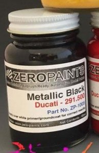 Zero Paints ZP-1005-291 Ducati Paints 60ml Metallic Black 291.500