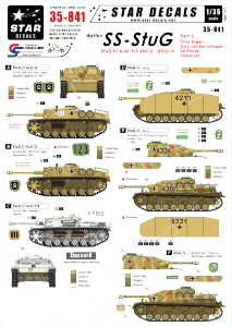Star Decals 35-841 Waffen-SS StuG # 2 1/35