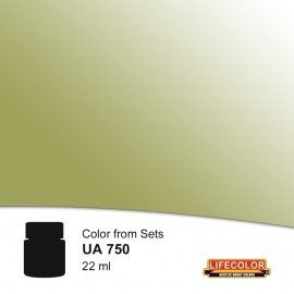 Lifecolor UA750 Vegetable origin Damp Yellow 22ml
