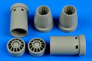 Aires 4639 F/A-18E/F Super Hornet exhaust nozzles - opened 1/48 Hasegawa