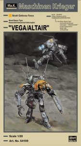 Hasegawa 64109 Moon/Space Type Humanoid Unmanned Interceptor VEGA ALTAIR (1:20)