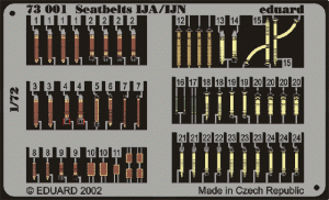 Eduard 73001 Seatbelts IJA/ IJN 1/72