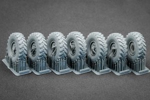 ScaleX WM 35017S ZIL 131 Sagged wheel set (for ICM) 1/35