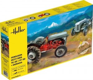 Heller 50326 Ferguson Petit Gris TE-20 + FF-30 + Diorama 1/24