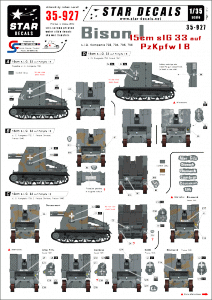 Star Decals 35-927 Bison I 15cm sIG 33 auf PzKpfw I B 1/35