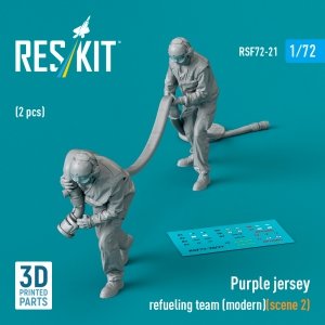 RESKIT RSF72-0021 Purple jersey refueling team (modern) (scene 2) (2 pcs) (3D Printed) (1/72)