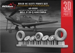 RESArm 48-03055 P-39 AIRCOBRA - Wheels under load (3D resin printing) 1/48