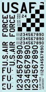 HobbyDecal TC32025V1 USAF F-86 Tail Codes ver 1 1/32