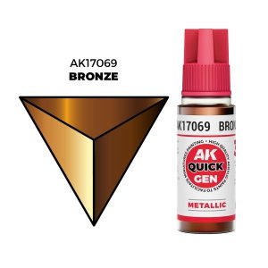 AK Interactive AK17069 BRONZE – QUICK GEN COLOR 18ml