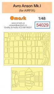 Omask 54029 Avro Anson Mk.I masks (for Airfix) 1/48