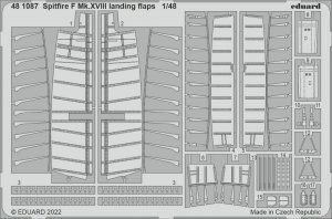 Eduard 481087 Spitfire F Mk.XVIII landing flaps AIRFIX 1/48