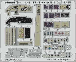 Eduard 491110 Do 217J-1/2 1/48 ICM